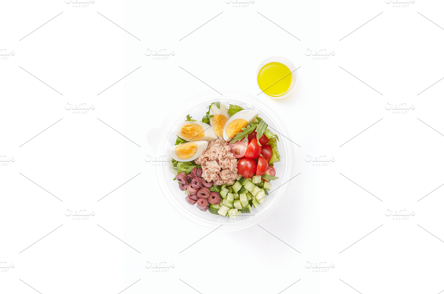 Tasty vitamin salad bowl isolated on, a Food & Drink Photo by Yaroslav Danylchenko