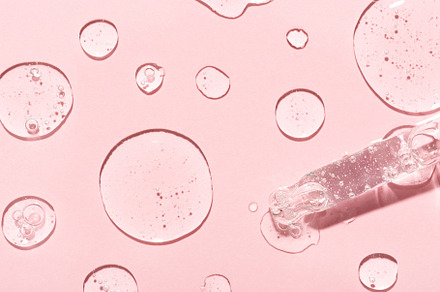 Drops of anti-aging emulsion