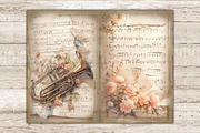 Music Vintage Sheet | Junk Journal, an Object Illustration by GlamArtZhanna (Thumbnail 8 of 9)
