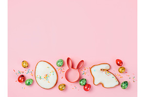 Easter Cookie baking. Copy space, a Holiday Photo by Fascinadora