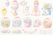 Pastel Easter Animals PNG Clipart, a Seasonal Illustration by SugarCloudStudioArt (Thumbnail 6 of 8)