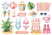 Watercolor Summer Clipart (66), a Seasonal Illustration by Iryna Denysova (Thumbnail 3 of 8)