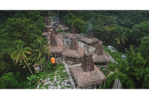 Traditional conical roof houses, an Architecture Photo by Goinyk