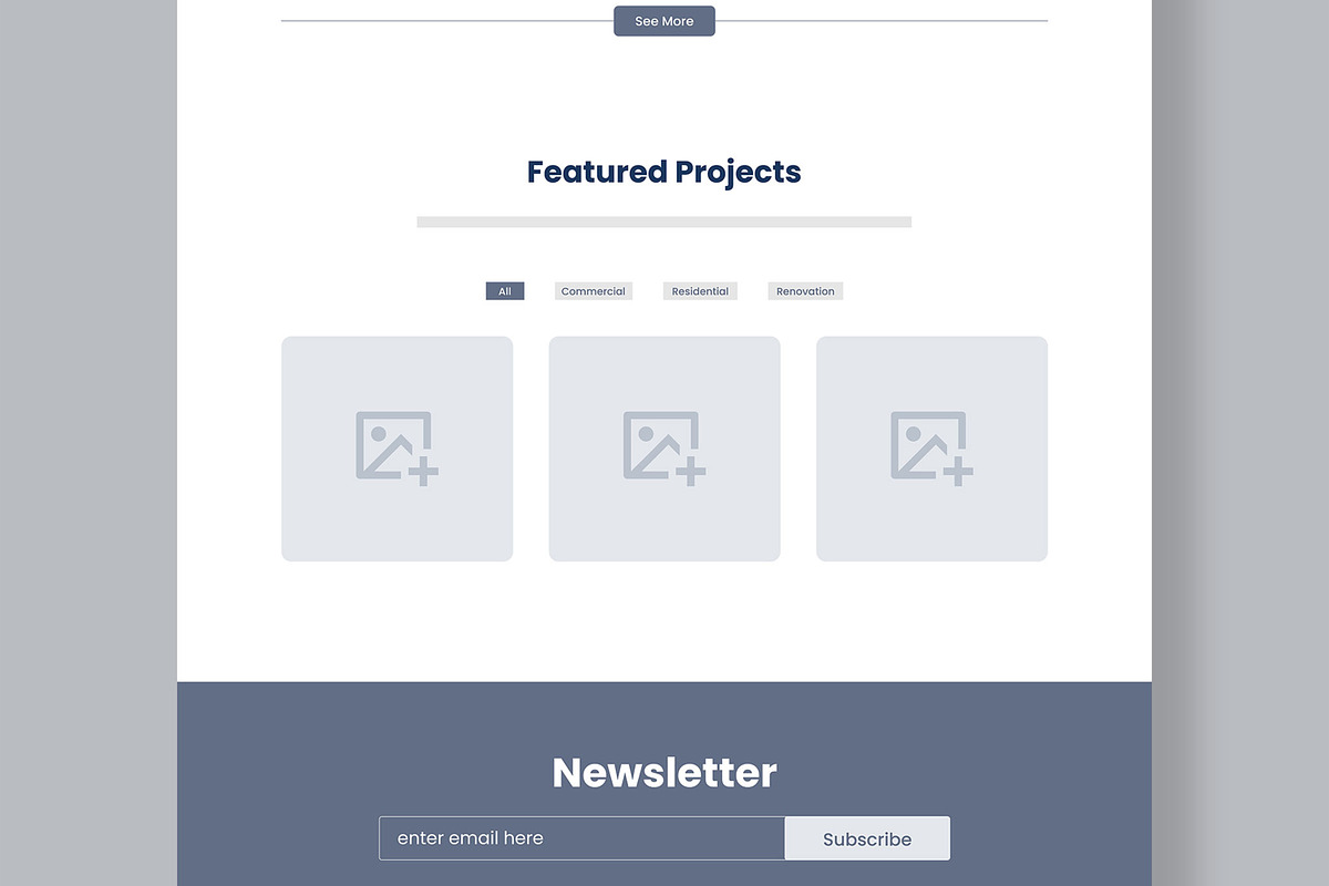 Minimal Corporate Website Wireframe, a Wireframe Template by MightyDesign (Photo 6 of 10)