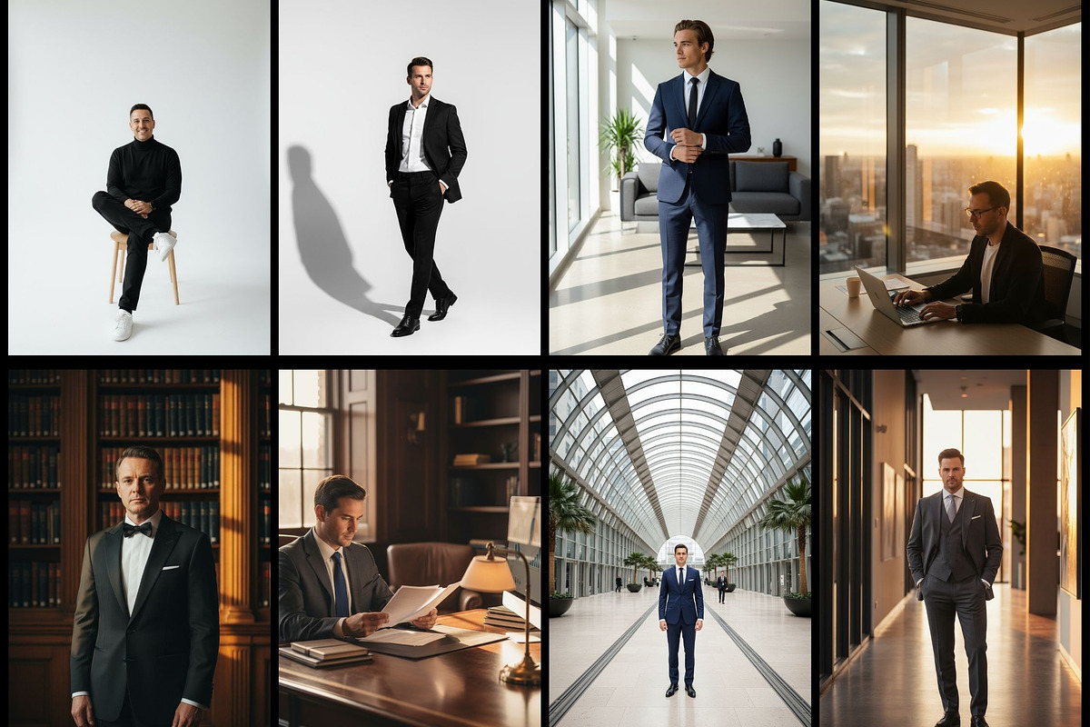 40 AI Business Man Photo Prompts, a Business Photo by Selenique Studio (Photo 10 of 13)