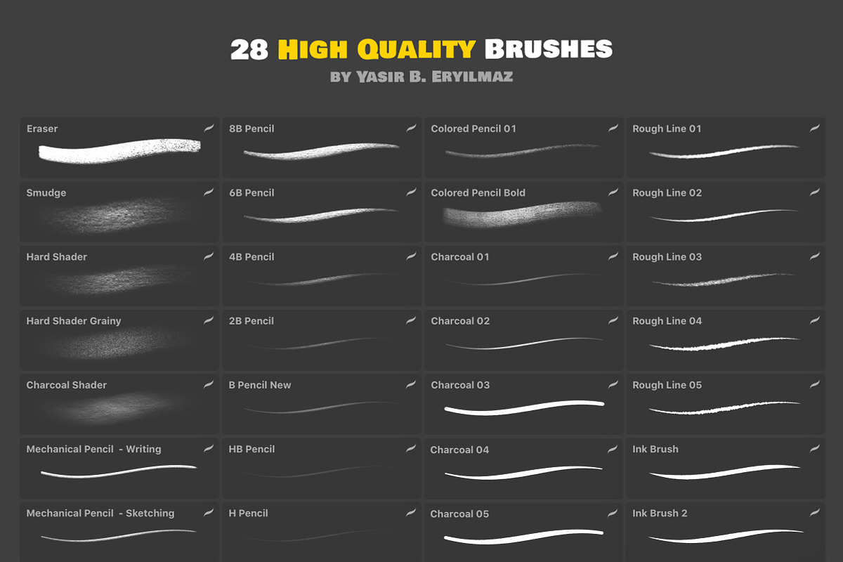 Sketching Brush Set for Procreate preview 2