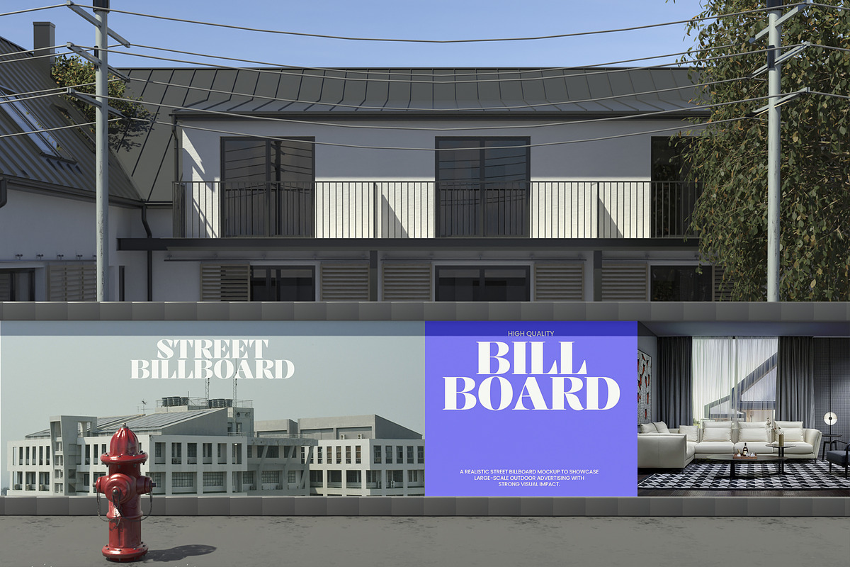 Street Billboard Mockup, an Advertising Mockup by Permadi Creative (Photo 3 of 5)