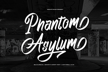 Phantom Asylum Graffiti Script Font