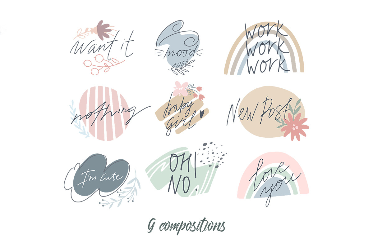 Abstract elements and plants, a Decorative Illustration by Lesya Skripak (Photo 5 of 8)