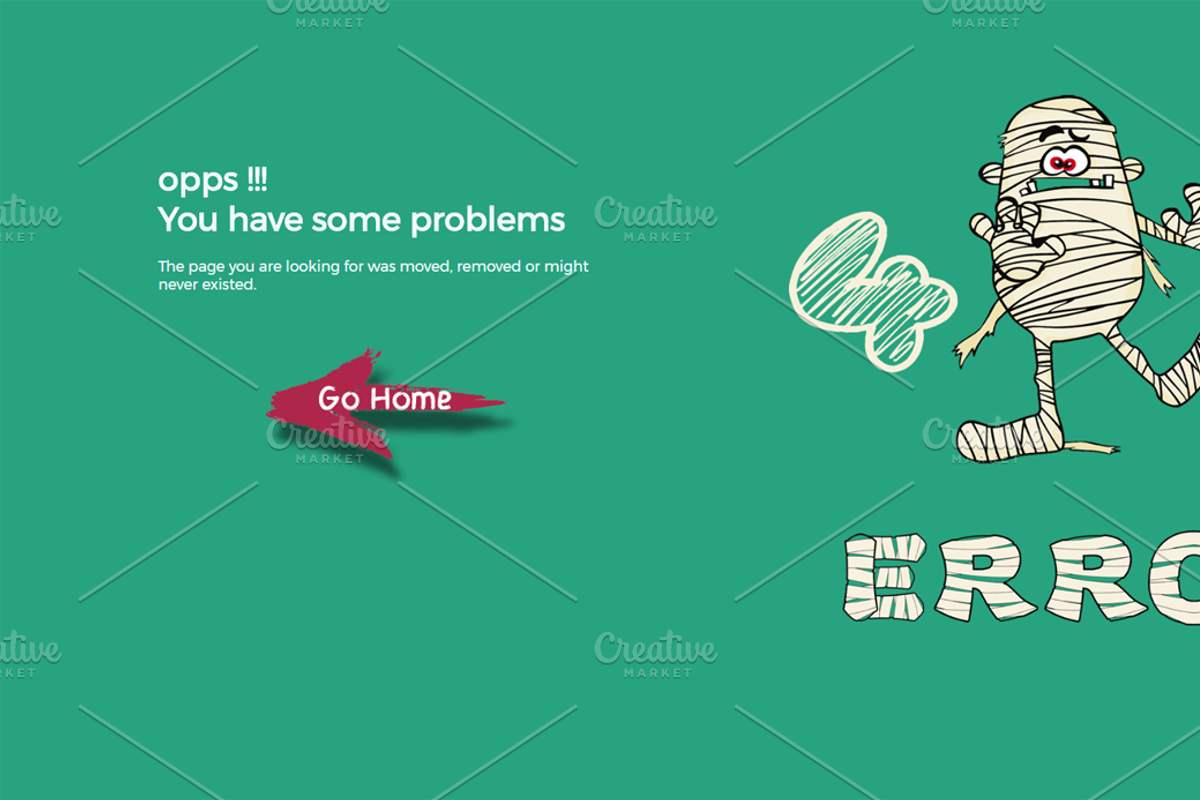 404 Mummy - Animated 404 Error Page, a Websites & App Template by XYZ Space (Photo 2 of 6)