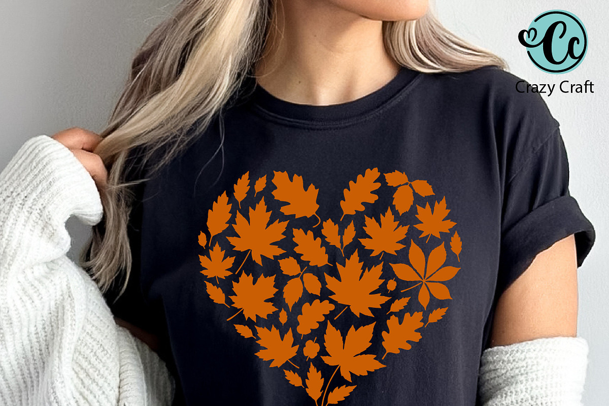50 Fall SVG Bundle, Autumn Quotes, a Seasonal Illustration by CrazyCraft (Photo 7 of 9)