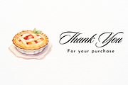 Delicious Pie Illustration, a Food Illustration by New-School-Wave (Thumbnail 5 of 5)