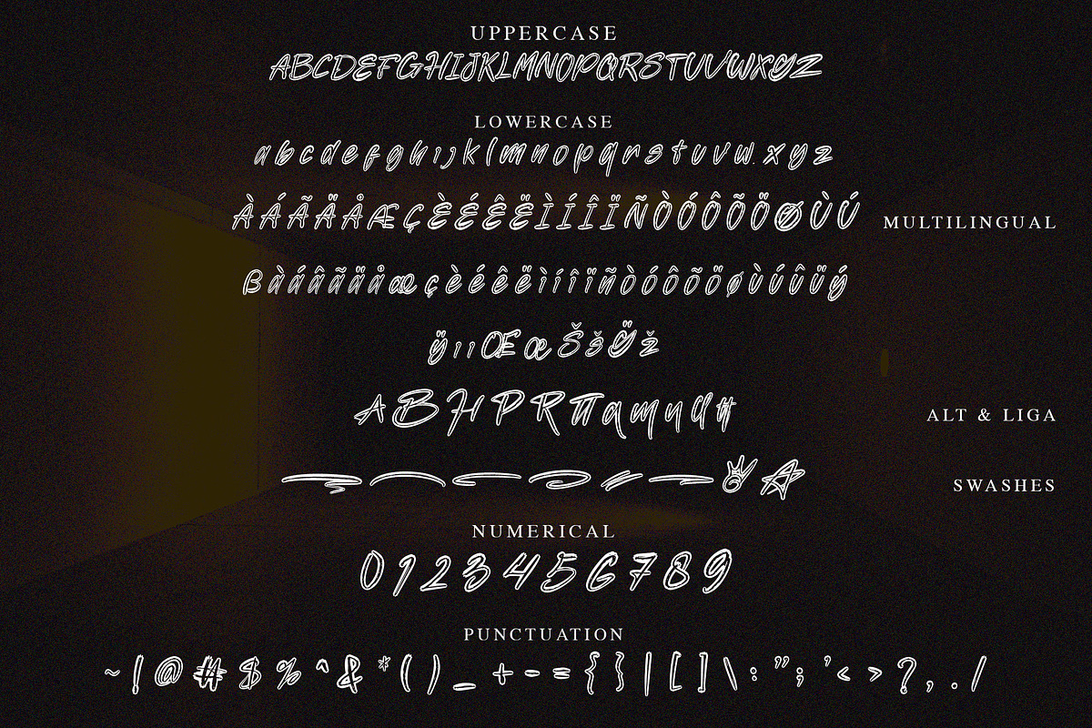 Black Gatte - Brush Font, a Script Font by NTC Graphic (Photo 8 of 9)