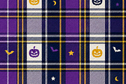 Halloween Tartan Fabric Textures, a Texture Graphic by Printable Design Store (Thumbnail 4 of 4)