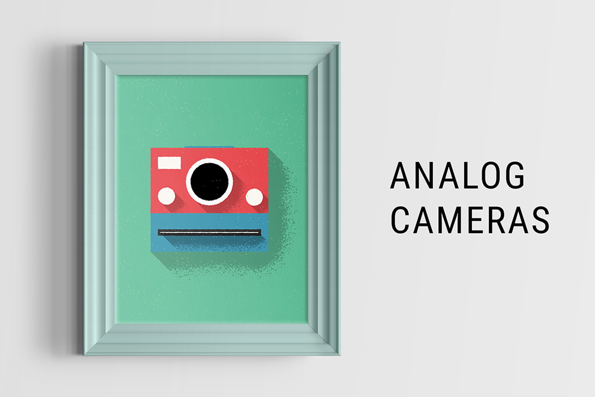 Analog Cameras Illustration, an Object Graphic by Lukino (Photo 1 of 3)