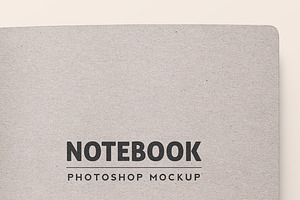 Stitched Notebook Mockup