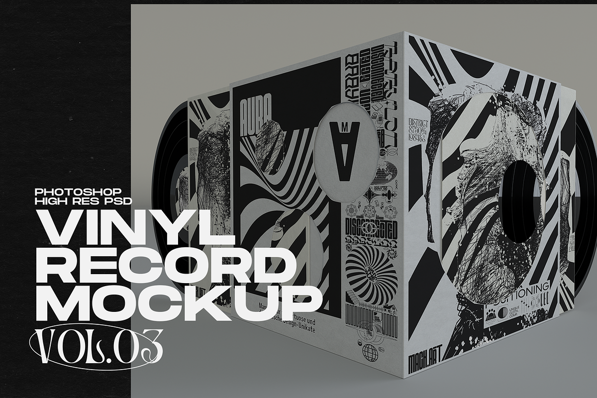 Vinyl Record Kit (20+ Mockups), a Packaging Mockup by Jacober Design (Photo 2 of 36)