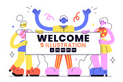 5 Welcome Vector Illustration, an Object Illustration by denayunebgt (Thumbnail 1 of 3)