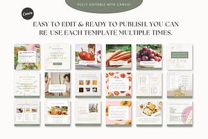 Nutrition Social Media Templates