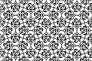 Flower geometric pattern with roses, a Pattern Graphic by RODINA (Thumbnail 1 of 3)