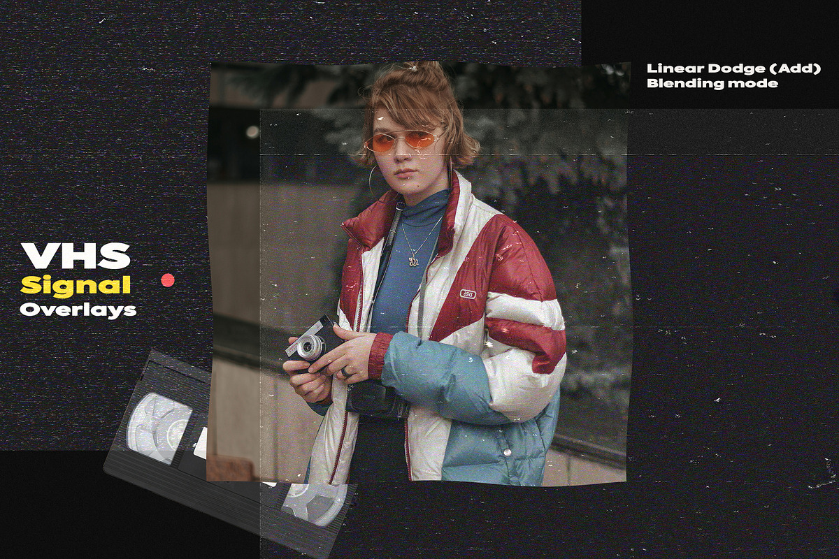 VHS Signal Overlays, a Texture Graphic by Freezerondigital (Photo 9 of 11)