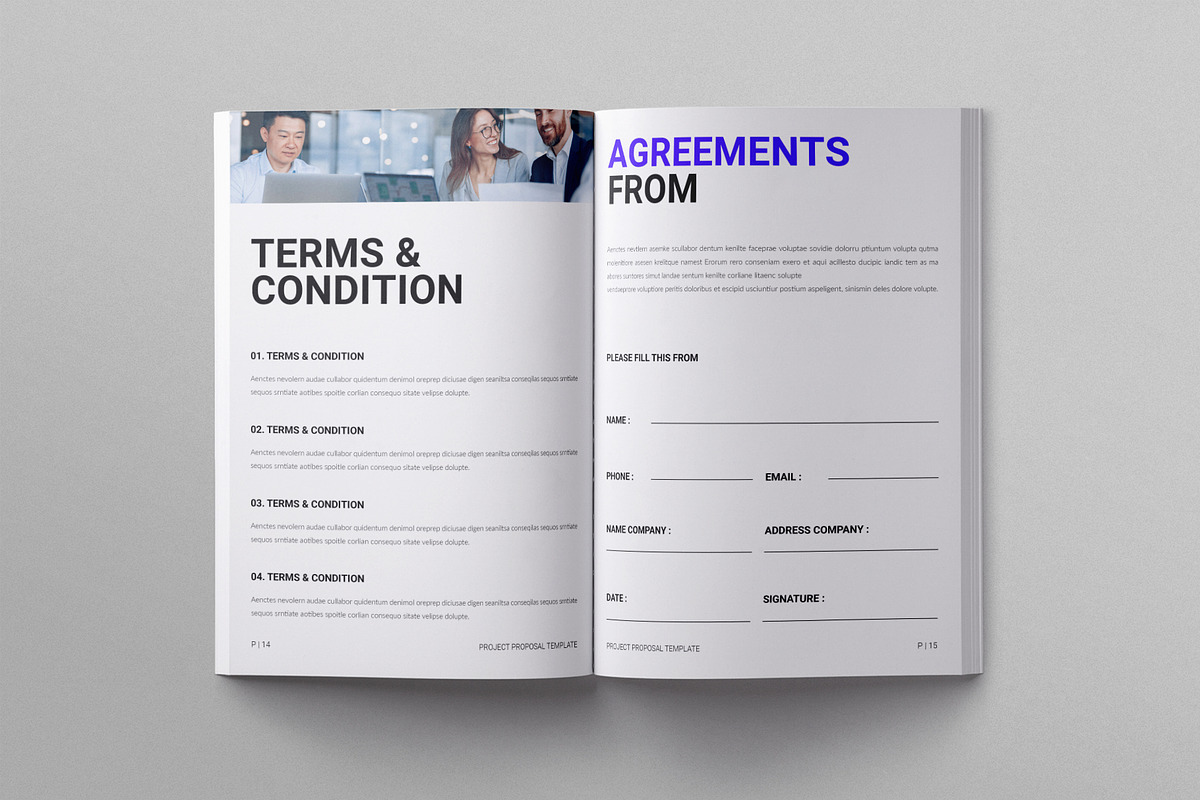 Proposal Template | Canva, INDD, a Brochure Template by ElvinPrint (Photo 7 of 9)