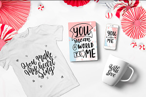 Quotes About Love-Lettering Pack