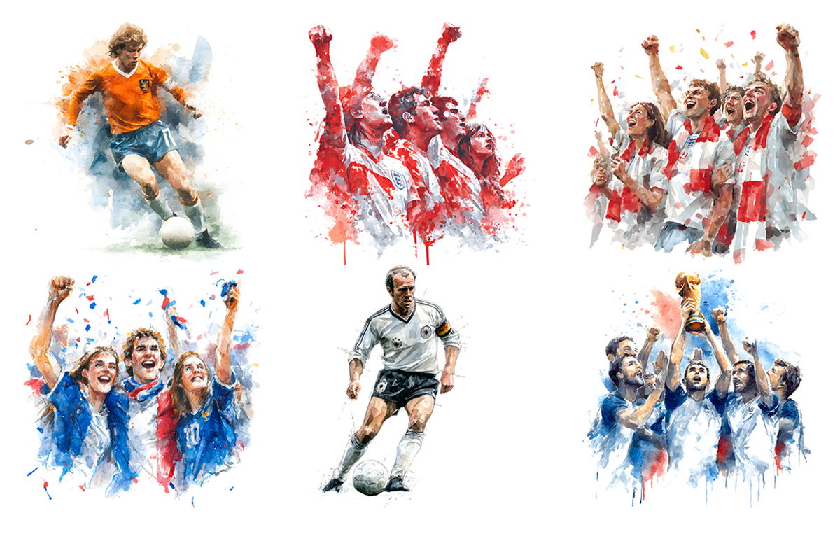 Europe Soccer Clipart Bundle, a Decorative Illustration by stickermadness (Photo 3 of 4)