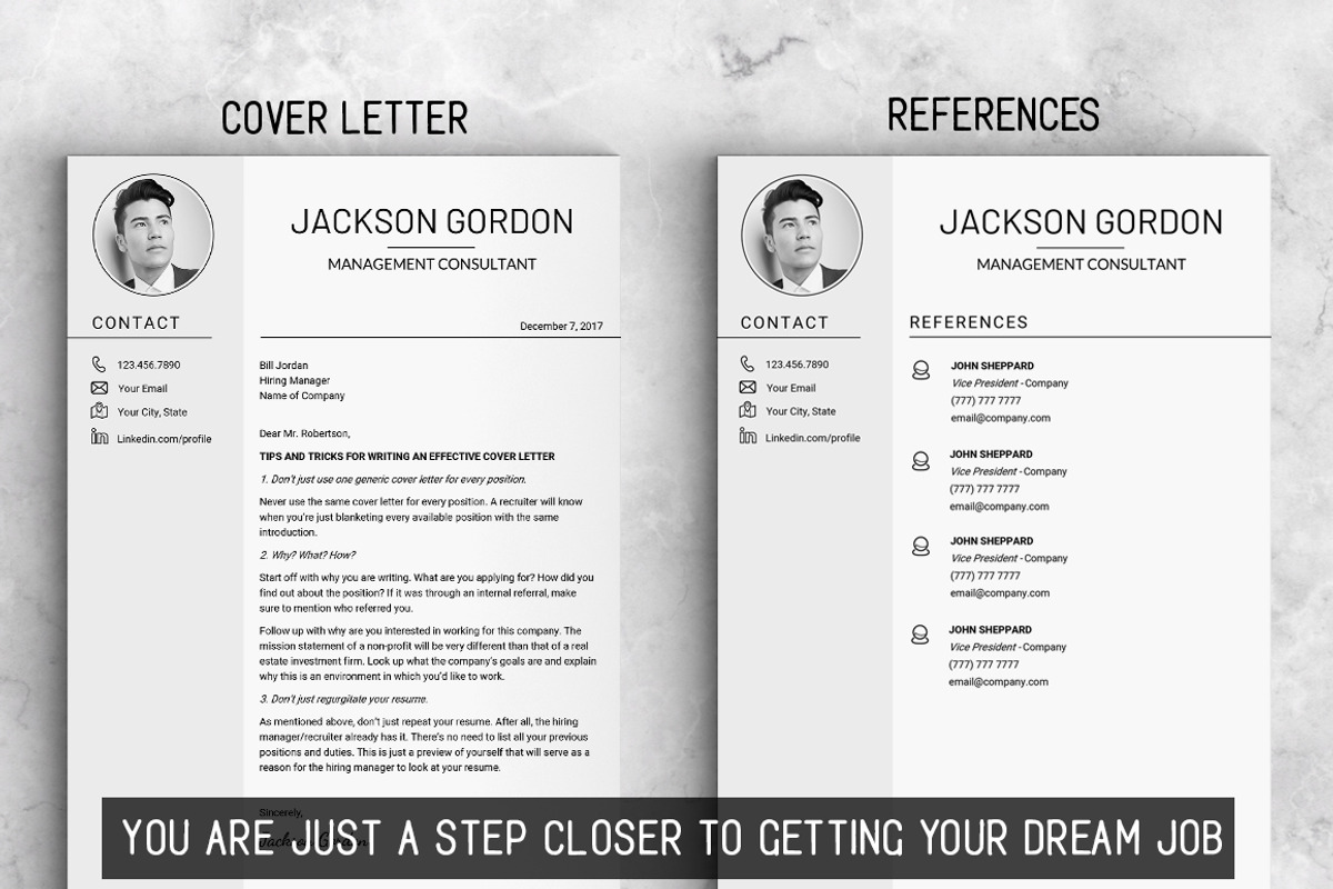 Professional RESUME TEMPLATE / JG, a Resume Template by LevelUpResume (Photo 5 of 5)