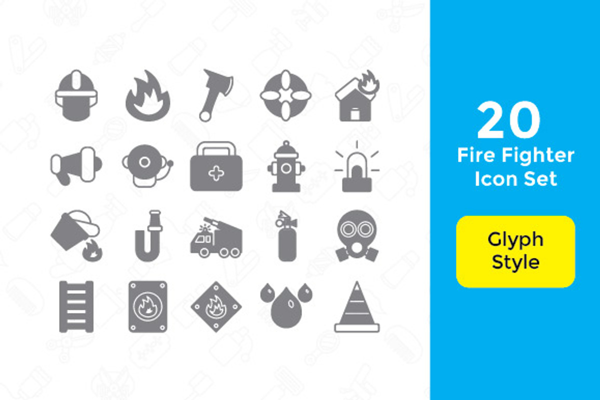 20 FireFighter Icon With 3 Styles, a Duotone Icon by Rudez Studio (Photo 3 of 4)