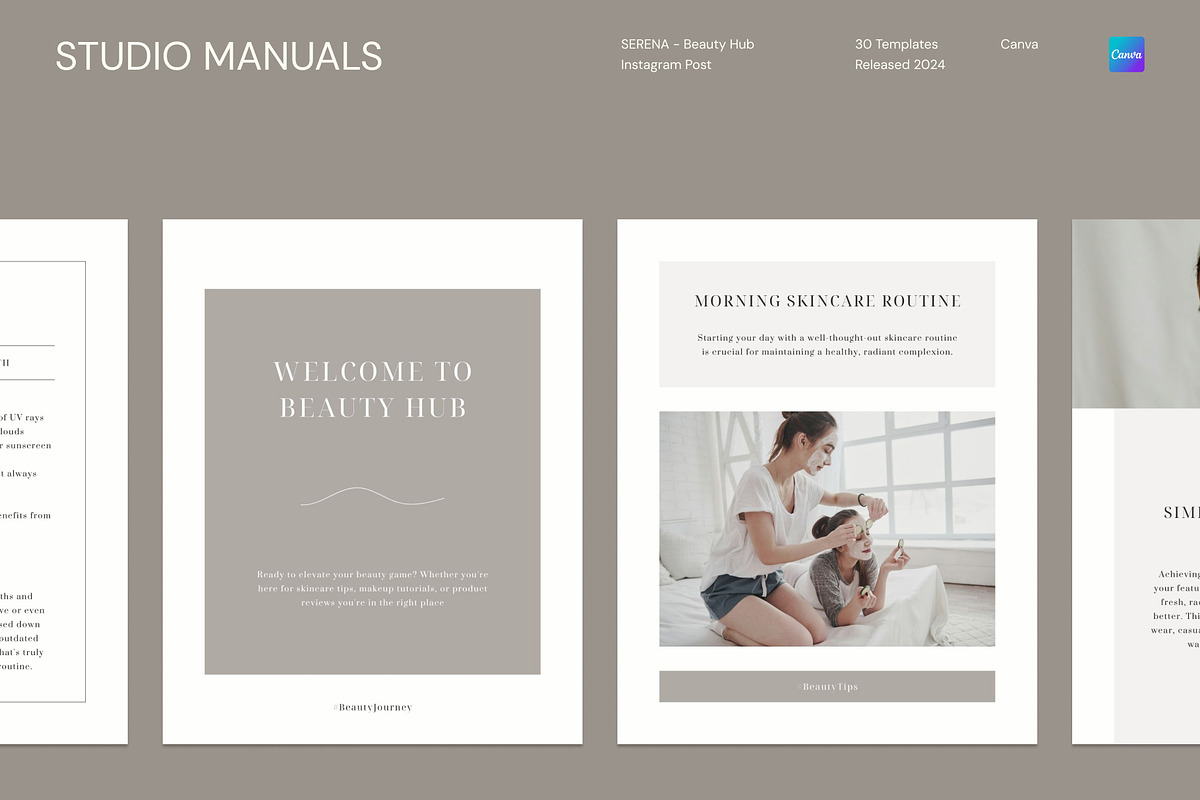 SERENA – Beauty Hub Instagram Post, a Social Media Template by Studio Manuals (Photo 2 of 8)
