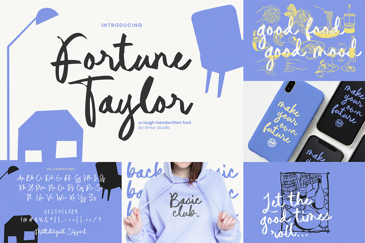 Whimsical Font Bundle - 10 Fonts, a Script Font by Timurtype (Photo 4 of 10)