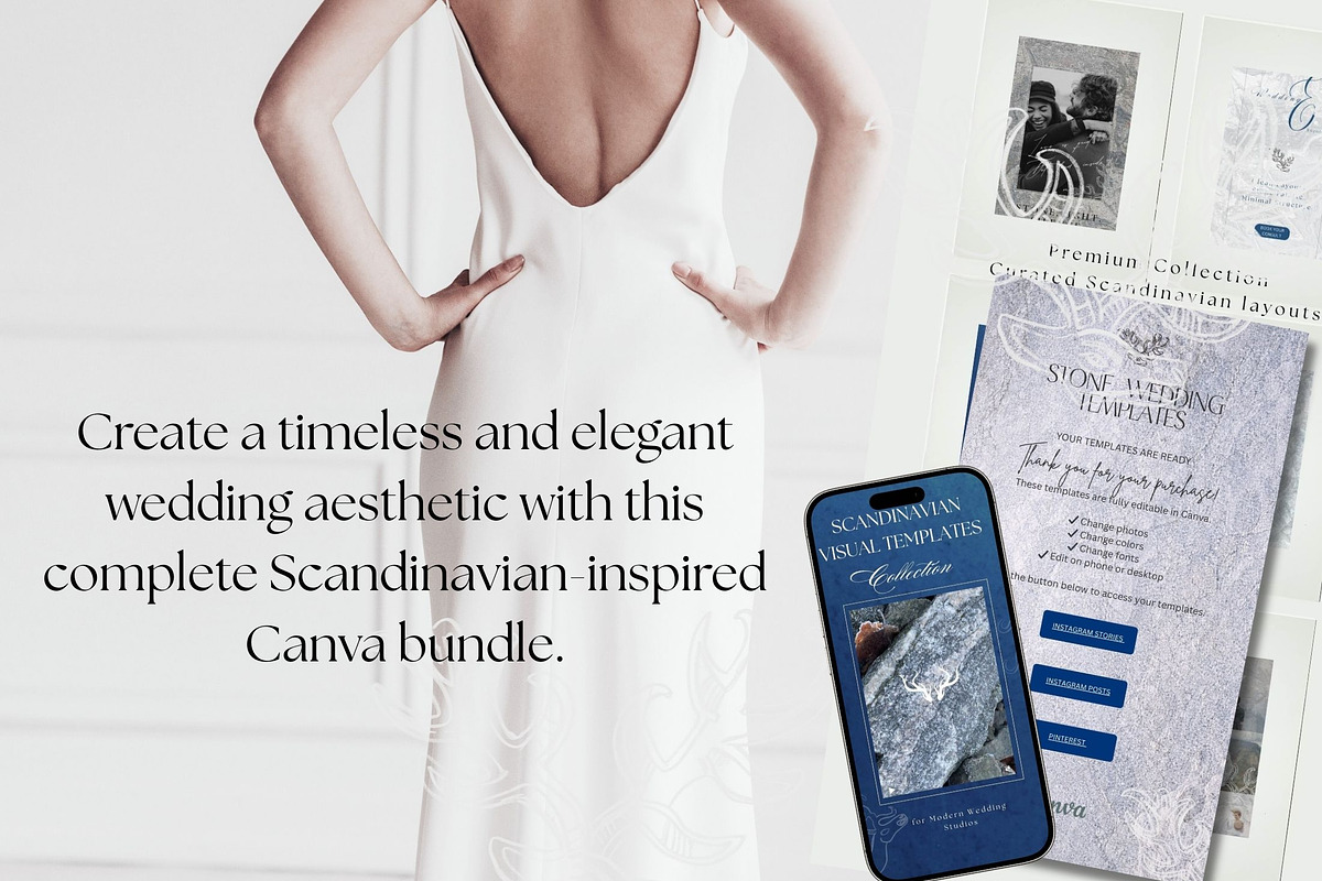 Scandinavian WeddingTemplates Bundle, a Social Media Template by Alisa Mikibith Art (Photo 18 of 23)
