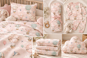 Pastel Air Balloon Nursery Wallpaper, a Wallpaper Graphic by by creative paper (Thumbnail 13 of 14)