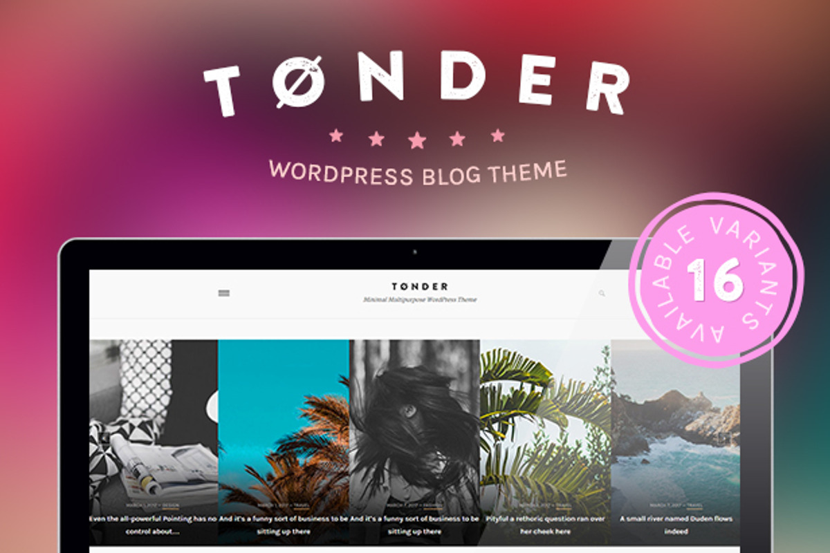Tønder - WordPress Blog Theme, a WordPress Template by eppearance (Photo 2 of 2)
