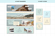 Coastal Etsy Shop Kit Template, a Branding & Logo Template by Anna Design Studio (Thumbnail 3 of 8)