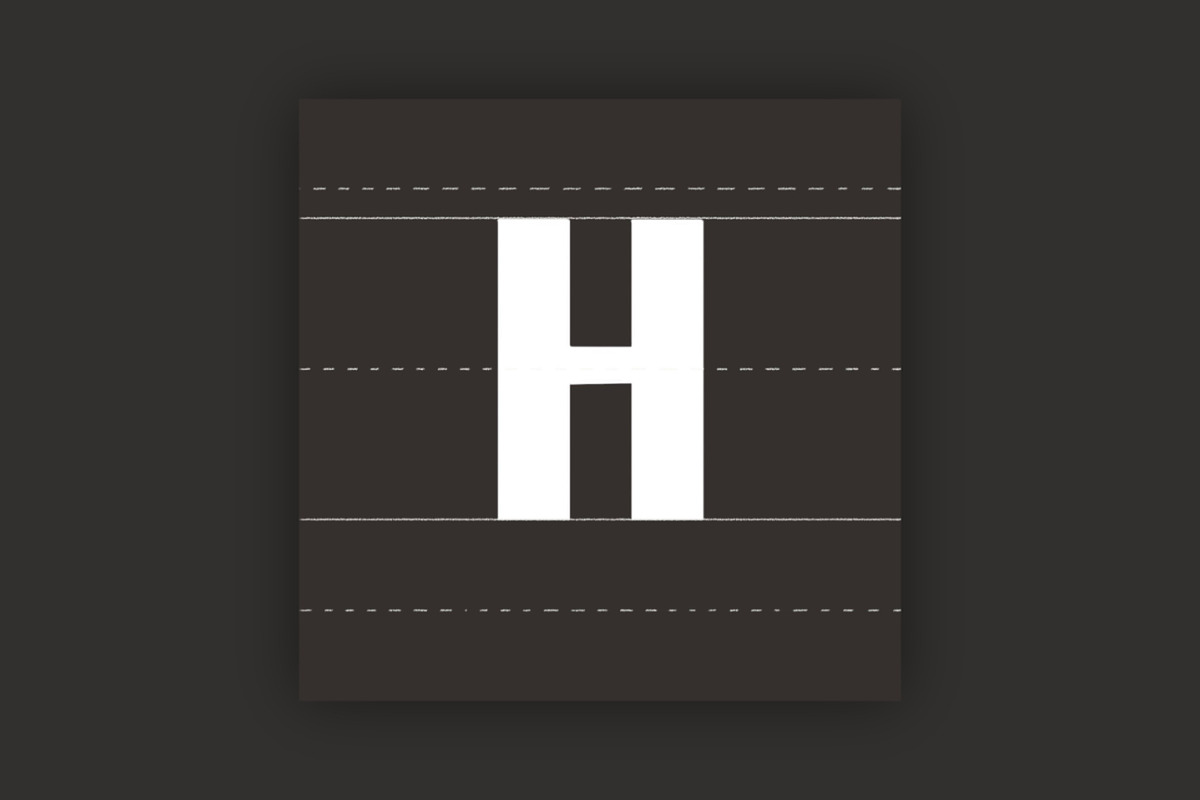 Glyph Sketching Template Procreate, a Shape Add-On by Small & Simple Things