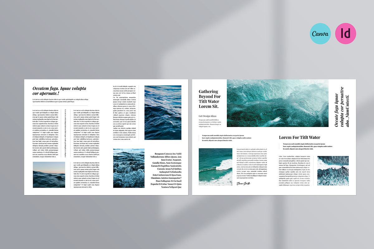 Canva Magazine Template, a Magazine Template by creathrivestudio (Photo 6 of 19)