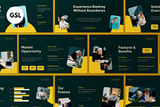 Digital Bank Company Google Slide, a Presentation Template by graphicook (Thumbnail 1 of 4)