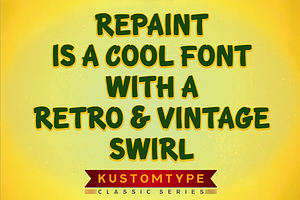 Intro Sale Repaint & Repair Font