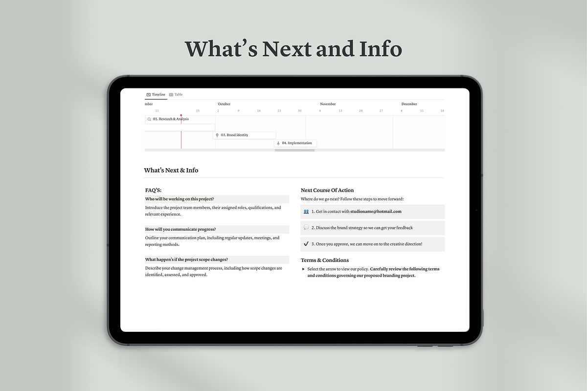 Notion Brand Strategy Template, a Templates & Theme by Swyn.Studio (Photo 10 of 11)
