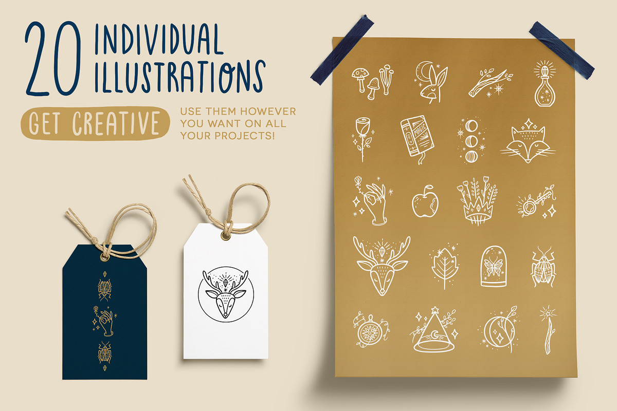 Magical Forest vector illustrations, an Object Illustration by Carole Chevalier (Photo 2 of 7)