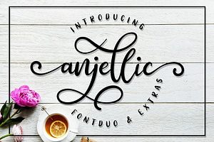 Anjellic // Font Duo & Extras