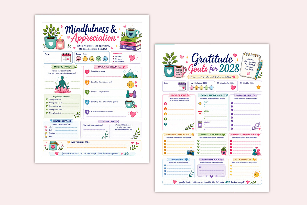 2027 Gratitude Journal, a Stationery Template by Shumaya (Photo 4 of 5)
