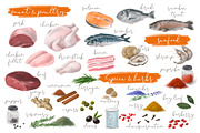 Diets Creator. Element Set, a Food Illustration by LeiaSW (Thumbnail 4 of 8)