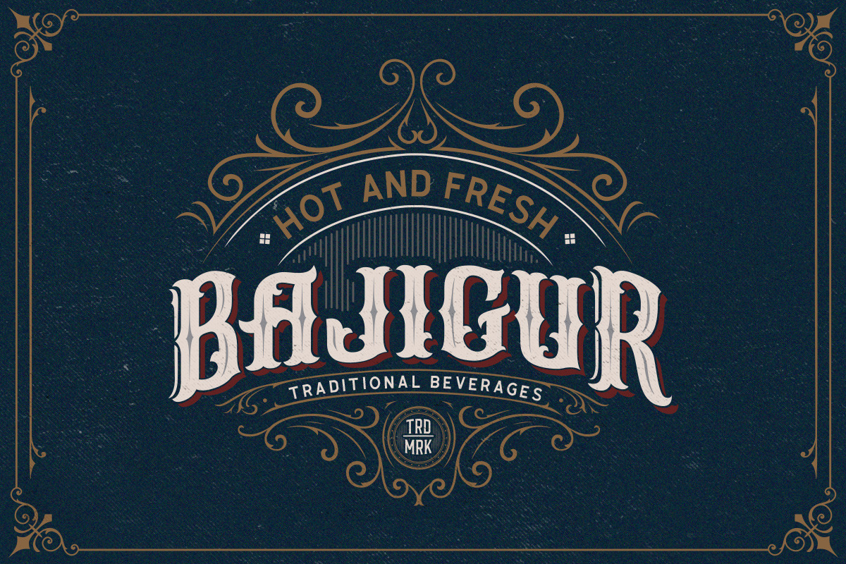 Arlington Layered Font & Ornaments, a Font by Letterhend Studio (Photo 11 of 11)