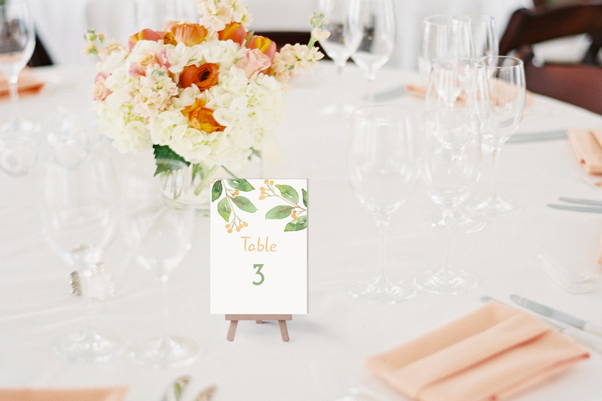 Floral Watercolor Wedding Suite, an Invitation Template by Love Design (Photo 11 of 15)