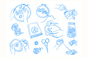 Hoop Embroidery Lineart, a Work Illustration by Carpet Tapete Pretzel (Thumbnail 2 of 6)