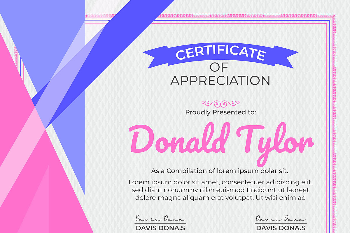 Certificate With Elegant Design, a Stationery Template by MRI STUDIO (Photo 8 of 11)