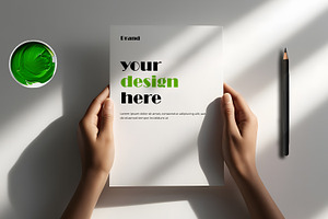A4 Size Flyer Mockup Layout, an Advertising Mockup by CreativeShaper